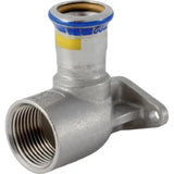 GEBERIT GE Mapress Stainless Steel Gas Connection Elbow d22mm x Rp1 for Gas Meter Base Plate – 91099