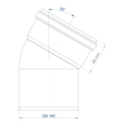 POLOPLAST PO Bend POLO-KAL NG DN 160/30Degree - 02161