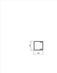 OBO Wall and Ceiling Trunking with Base Perforation 20x20x2000 Polyvinyl Chloride Pure White RAL – 6191037