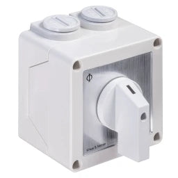 KRAUS&NAIMER Star-Delta Switch, 1 rotary switch, surface-mounted enclosure IP42 Ith=25A, P=7.5 kW (AC3, 400V AC), 2 x 4 mm² – 70005792