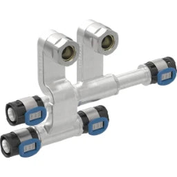GEBERIT GE FlowFit Stop-Tee VL/RL SiBr d16 x 15 x 16mm, with Stop Screw Connection EK – 619.440.22.2