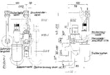 SCHMIEDL GS Storage Tank Connection Set 1/2" Funnel 3/4" with Pressure Reducing Valve – GS0221