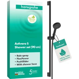 HANSGROHE HG Shower Set Activera S 95 1-jet EcoSmart with Shower Rail Type 95 MSW – 28042670