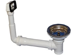 HUTTERER & LECHNER HL15U-90 Waste Valve 3" with Overflow and 6/4 inch Connection Thread – HL15U-90