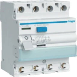 HAGER RCCB 4P 6kA 40A 30mA Type A QC – CDS440D