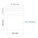 POLOPLAST PO Socket Pipe POLO-KAL NG DN 160/150 – 02060