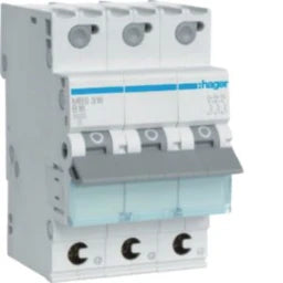 HAGER LS-Schalter 3polig 6kA B-16A 3M QC  – MBS316