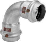 VIEGA Viega Elbow 90 degrees with SC Temponox 1716 in 35mm stainless steel – 809 676