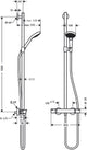 HANSGROHE HG Croma Select S Multi Showerpipe white/chrome – 27247400