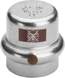 VIEGA Viega Cap with SC Temponox 1756 in 18mm Stainless Steel – 811 969