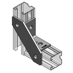 MEFA Universal Connector, 114 x 114 x 5 mm for Profile 45 – 08141601