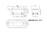 KALDEWEI Kaldewei Saniform Plus Bathtub white 180x80 – 112800010001