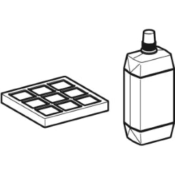 GEBERIT GE Duesenreiniger und Aktivkohlefilter fuer AqC 8000plus, Set   – 240.625.00.1