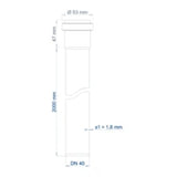 POLOPLAST PO Socket Pipe POLO-KAL NG DN 40/2000 – 02015