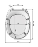MKW MKW Kadett Plus WC-Sitz mit Deckel weiß mit Kunststoffscharnier  – A200-0101