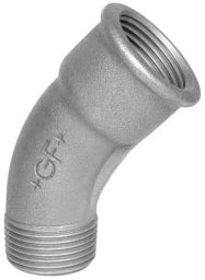 FISCHER GEORG FITTINGS Bogen 45° Fig. 40 3/4" schwarz   – 770040105