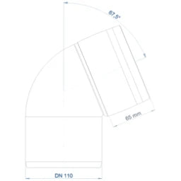 POLOPLAST PO Bend POLO-KAL XS DN 110/67 Degrees – 102143