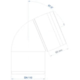 POLOPLAST PO Bend POLO-KAL XS DN 110/67 Degrees – 102143