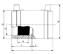 ALIAXIS Frialen Electrofusion Coupler MB with Stop OEVGW-approved for Water PN16 OD 50 x 50 – 612684