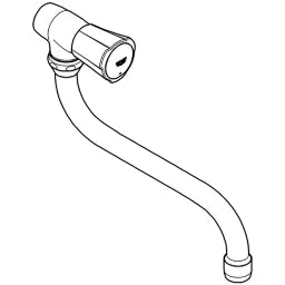 GROHE Grohe Costa L Spout Valve Marking Blue, Swivel Spout, Chrome – 30 484 001