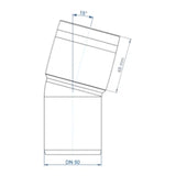 POLOPLAST PO Bend POLO-KAL XS DN 50/15Degree - 102120