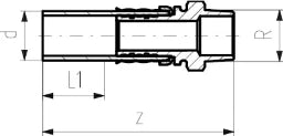 FISCHER GEORG GF Cool-Fit Union Fitting iso Brass PN16 d32-1/2" – 738954508