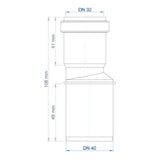 POLOPLAST PO Transition Pipe POLO-KAL NG DN 40/32 – 02280