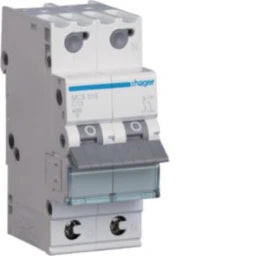 Hager LS-Schalter 1P+N 6kA C-13A QC 2M  – MCS513