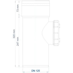 POLOPLAST PO Reinigungsrohr POLO-KAL 3S DN 125  – 102559