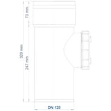 POLOPLAST PO Reinigungsrohr POLO-KAL 3S DN 125  – 102559
