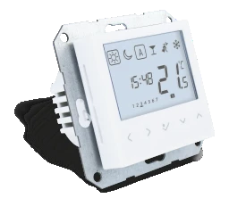 SALUS Digital Room Thermostat Design-compatible 55x55mm, RAL 9010 – 117552