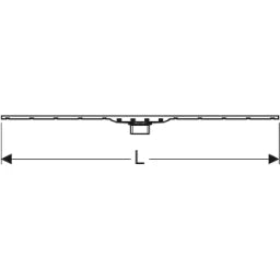 GEBERIT GE Shower channel CleanLine80, 30-130cm black chrome brushed – 154.441.QC.1