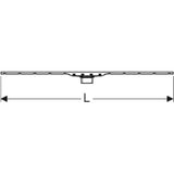GEBERIT GE Shower channel CleanLine80, 30-130cm black chrome brushed – 154.441.QC.1