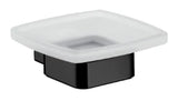 EMCO Emco Passion Soap Holder with Frosted Crystal Bowl, Black – BPPAASESHS