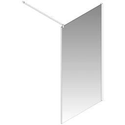 PALME Palme Aprejo Side Panel 885x2000mm right, glass, nano Cenit-Chrome – V6VS90/K1/29R