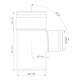 POLOPLAST PO Branch POLO-KAL XS DN 110/75/87Degrees – 102229