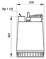 Grundfos Grundfos Submersible Pump AP 12.40.04.A1 230V with Float Switch – 96011018