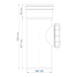 POLOPLAST PO Cleaning Pipe POLO-KAL NG DN 125 – 02345