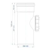POLOPLAST PO Cleaning Pipe POLO-KAL NG DN 125 – 02345