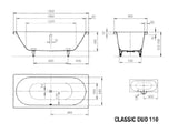 KALDEWEI Kaldewei Classic Duo Bathtub white 180x80cm – 291000010001
