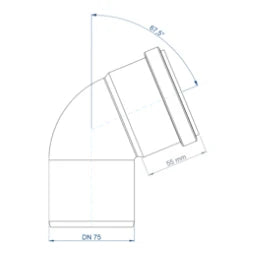 POLOPLAST PO Bogen POLO-KAL NG DN 75/67Grad   – 02133