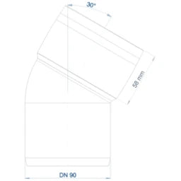 POLOPLAST PO Bend POLO-KAL XS DN 90/30 Degrees – 102171