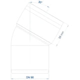 POLOPLAST PO Bend POLO-KAL XS DN 90/30 Degrees – 102171