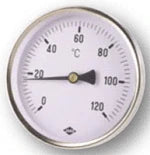 JAKO Solar Thermometer Fig.20, Diameter 63 Measuring range -20/+40°C, Stem length 63mm – 2311010100