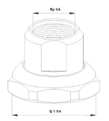 GRUNDFOS Gasket Set for Grundfos Domestic Hot Water Pump 3/4" 529982 – 529982