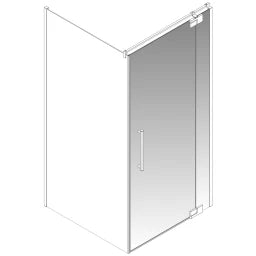 PALME Palme Aprejo Pivot Door 985x2000mm right, glass, nano Cenit-Chrome – V6VVD210/K1/29R