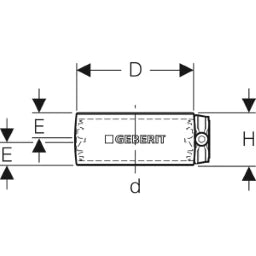 GEBERIT GE Silent-db20 Pipe Clamp d75mm – 307.003.14.3
