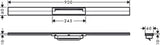 HANSGROHE HG RainDrain Flex Duschrinne 900 mm kürzbar zur freien Montage BST   – 56045800