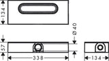 HANSGROHE HG uBox Universal GK for Shower Channels Drain Housing for Flat Installation - 01000180