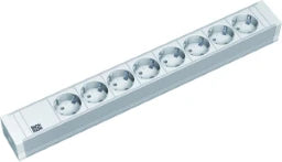 BACHMANN Steckdosenleiste 19" 1,5HE PVC 8-fach 2,0m Zuleitung  – 333.601